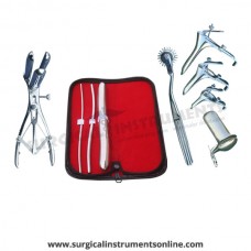 Hegar uterine dilator 3 pieces set,3-4, 5-6, 17-18, pinwheel, mathieu, grave 3pcs, collin large